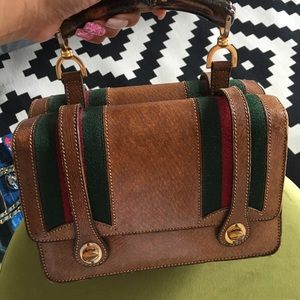 AUTH VTG 60’s GUCCI DOUBLE FACE BOX MINI BAG